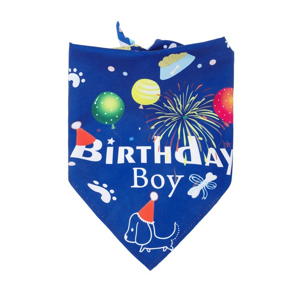 Pet birthday saliva towel